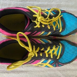 Asics Pink and Multicolor sneakers